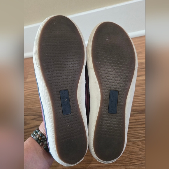 Sperry Top Sider Berry Colored Cloth Boat Shoes - Picture 7 of 7